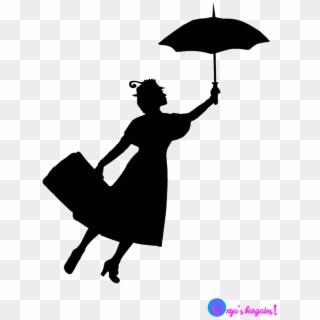 Mary Poppins Returns Silhouette Png - Mary Poppins Returns Coloring Pages, Transparent Png