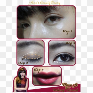 Hyuna's Sexy Makeup Tutorial - Eye Shadow, HD Png Download