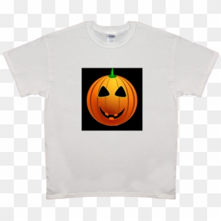 Emoji Halloween Pumpkin Tee Shirt Mens & Womens - Jack O Lantern Clip Art, HD Png Download