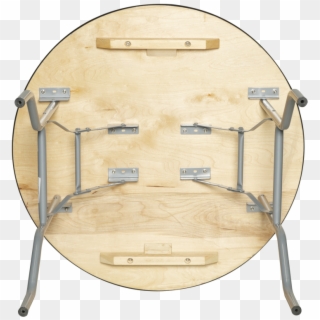 European Birch 36 Round Wood Banquet Folding Table, HD Png Download