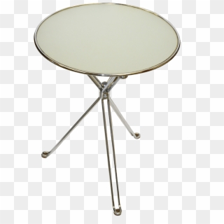 Designer Glass Top Round Table - End Table, HD Png Download