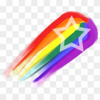 Rainbow Shooting Star By Alfier15000 On Clipart Library, HD Png Download