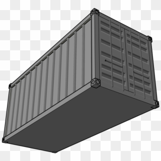 Free Shipping Clipart Container - Shipping Container Clipart, HD Png Download