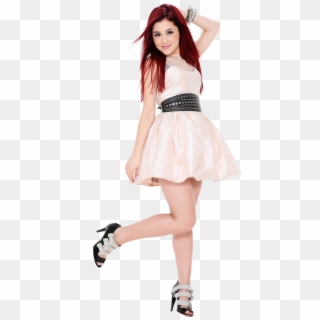 Ariana Grande In A White Rock Png Image - Ariana Grande Victorious Pale, Transparent Png