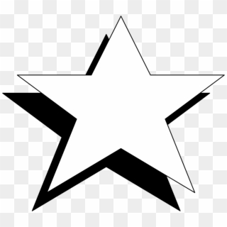 Free Stars Clipart Black And White Image - Star In Black N White, HD Png Download