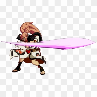 Ggxrd Baiken Sakura - Cartoon, HD Png Download