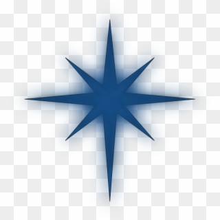 564 X 594 3 - Blue Christmas Star Png, Transparent Png