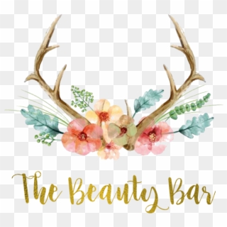 Beauty Bar Antlers - Baby Shower Invitation Antlers, HD Png Download