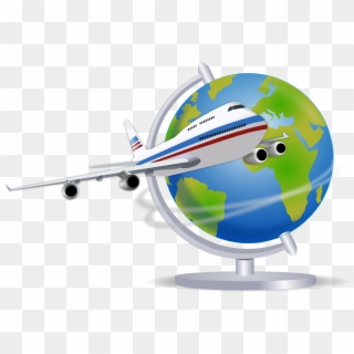 Voyage Avion Png - Travel Globe Png, Transparent Png