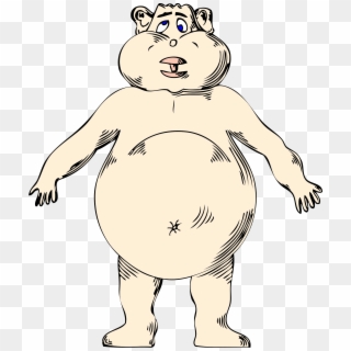 This Free Icons Png Design Of Goofy Naked Fat Guy, Transparent Png