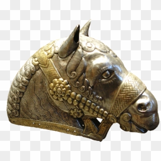 Head Horse Kerman Louvre Mao132 - Bronze Sculpture, HD Png Download