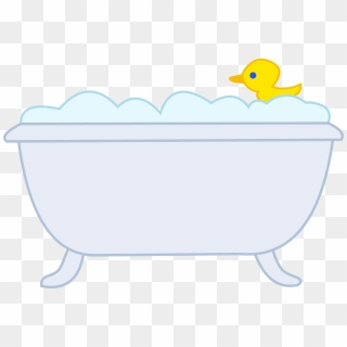 Banner Royalty Free Bathtub Simple Free On Dumielauxepices - Clip Art, HD Png Download