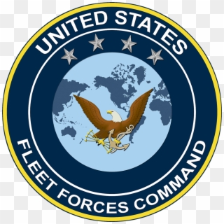 Clip Black And White Library United States Fleet Forces - Us Fleet Forces Command Logo, HD Png Download