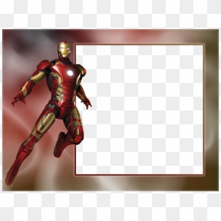 Iron Man Transparent Photo Frame - Marco De Iron Man, HD Png Download