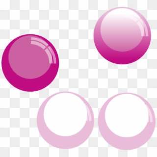 Bubbles Clipart Free Download - Pink Bubble Clip Art, HD Png Download