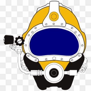 Open - Commercial Diving Helmet Vector, HD Png Download