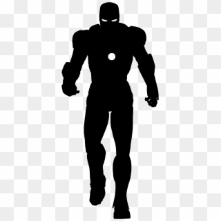 iron man silhouette flying