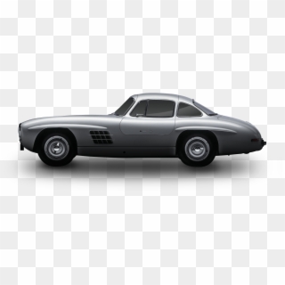 Grey Vintage Porsche - Mercedes-benz 300sl, HD Png Download