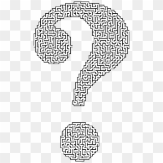 Question Mark Maze Labyrinth Information - Maze In Shape Of Question Mark, HD Png Download