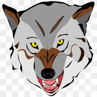 Free To Use Public Domain Wolf Clip Art - Wolf Cartoon Face Png, Transparent Png