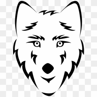 Medium Image - Wolf Face Colouring Page, HD Png Download