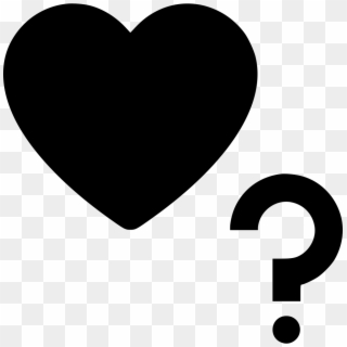 Heart Question Mark Comments - Question Mark Icon With Heart, HD Png Download