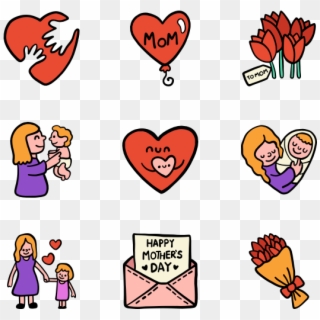 Mothers Day Icons Png, Transparent Png