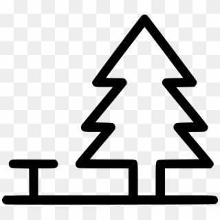 Png File Svg - Christmas Tree Icon Outline, Transparent Png
