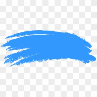 Blue Paint Brush Stroke Png - Blue Brush Stroke Png, Transparent Png