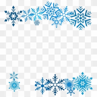 Blue Snowflakes Png Image Background - Transparent Background Blue Snowflake, Png Download