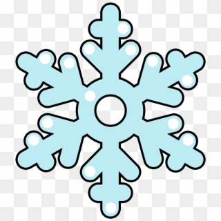 Cartoon Clipart Snowflake - Easy Snowflake Coloring Pages, HD Png Download