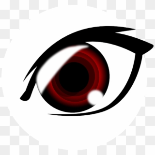 Banner Black And White Stock Eyeball Clipart Male Eye - Red Anime Eye Png, Transparent Png