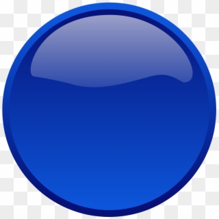 Small - Blue Button Clipart, HD Png Download