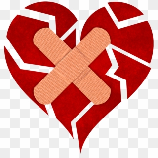 Image Freeuse Stock With Vector Royalty Free Download - Broken Heart With Bandage, HD Png Download