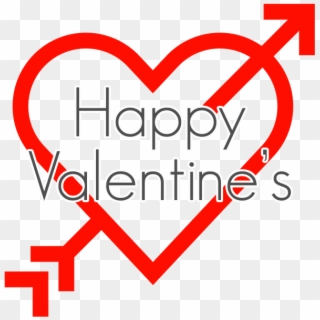 Happy Valentine's Arrow In Heart - Dia Del Cariño Png, Transparent Png