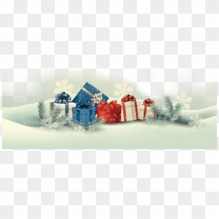 Presents In Snow - Snow Presents Png, Transparent Png