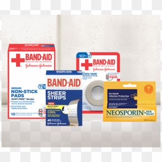 Band-aid Brand First Aid Neosporin Supplies - Label, HD Png Download