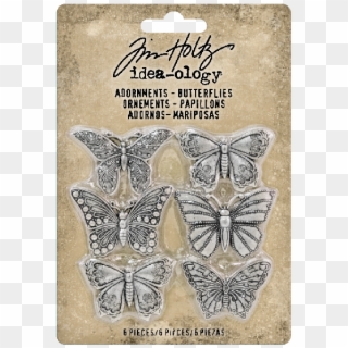 Tim Holtz Idea-ology Metal Adornments Butterflies - Tim Holtz, HD Png Download