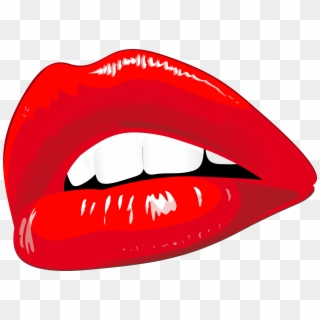 Kissing Vector Dark Red Lipstick - Red Lips Art Png, Transparent Png