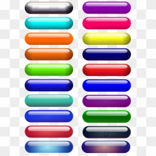 This Free Icons Png Design Of Glossy Pill Buttons, Transparent Png