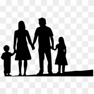 This Free Icons Png Design Of Nuclear Family Silhouette, Transparent Png