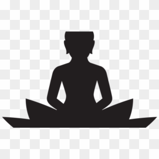 Meditating Buddha Silhouette Png Clip Art Silhouette - Buddha Meditation Silhouette, Transparent Png