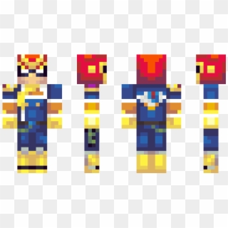 Captain Falcon Skin Minecraft, HD Png Download