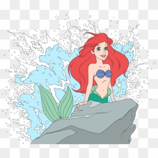 635 X 537 5 - Tshit Ariel Mermaid, HD Png Download