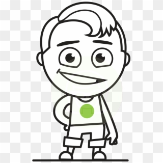 Reggie Full Of Outline Energy - Cartoon Character Outline, HD Png Download