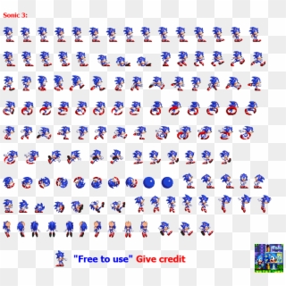 Sonic Sprite Png - Sonic The Hedgehog Sprites PNG Transparent With Clear  Background ID 165980 png - Free PNG Images