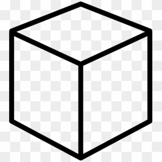 Outline Cube Cut Out - Cubo En Perspectiva Isometrica, HD Png Download