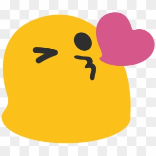 Kiss Heart Emoji Png - Google Kiss Emoji, Transparent Png