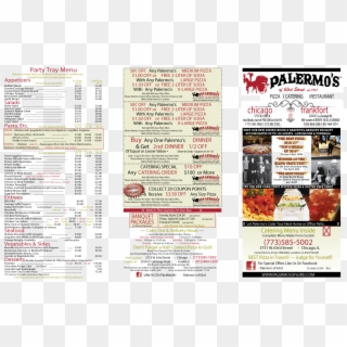 Palermos Of 63rd Chicago Pizza And Italian Restaurant - Flyer, HD Png Download