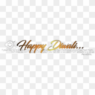 Happy Diwali Text Png - Calligraphy, Transparent Png